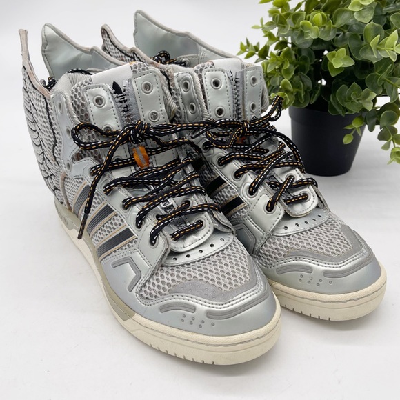 Adidas Jeremy Scott JS Wings 2.0 Lace Up Zip Sneakers Womens Size 6.5 G61109 - Picture 4 of 16
